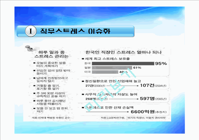 [작업환경론]생활속의 스트레스 사례.ppt